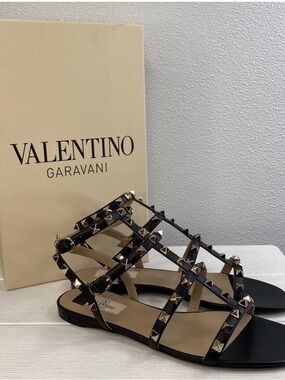 Valentino Garavani Rockstud Ankle Strap Sandal - NEW